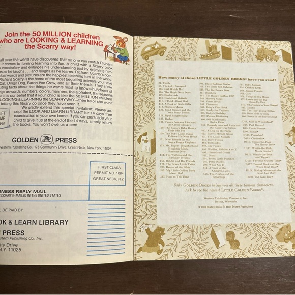 !!**KIDS BOOKS 4/$10**!! Three Little Pigs Little Golden Book 1978 4th Printing - Picture 8 of 11